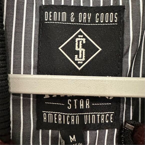 Indigo Star Men's Nedium Crimson Bomber Jacket Windowpane Casual full zip - Picture 9 of 9